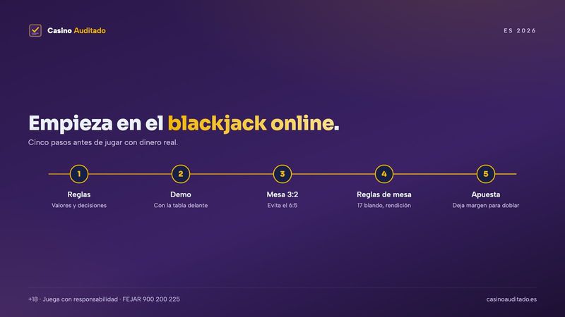 Cinco pasos para empezar a jugar al blackjack online con estrategia básica