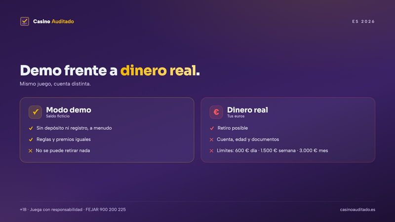 Diferencias entre jugar gratis en modo demo y jugar con dinero real