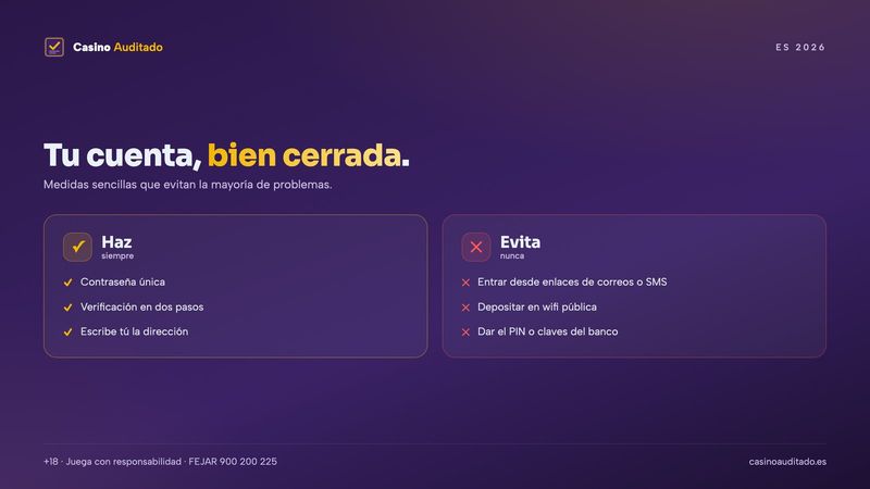 Seis medidas para proteger la cuenta y los datos en un casino online fiable